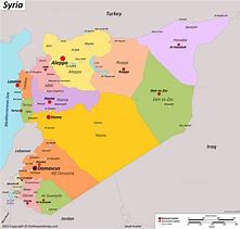 Image result for Syria Capital Map