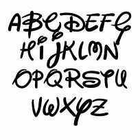 Image result for Disney Print Font