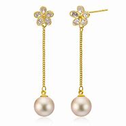 Image result for Long Gold Earrings