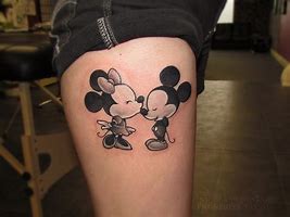 Image result for Mickey and Minnie Mouse Tattoos