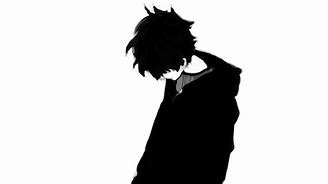 Image result for Sad Anime Boy Outline