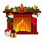 Image result for Christmas Fire Clip Art