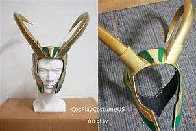 Image result for Loki Cosplay Helmet