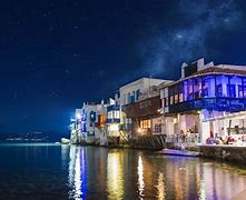 Image result for Greece at Night