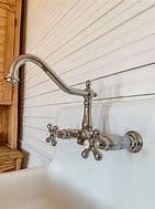 Image result for Kitchen Farmhouse Sink Wall Mount Faucet