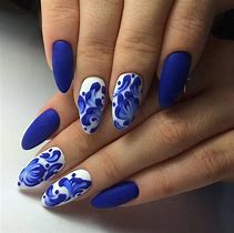 Image result for Bright Blue Nail Designs