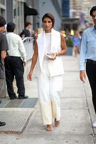 Image result for Ladies White Pant Suit