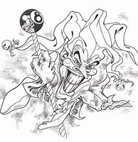 Image result for Black and White Jester Drawing