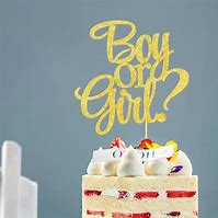 Image result for Boy or Girl Cake Topper