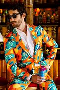 Image result for Suit with Hawaiian Shirt