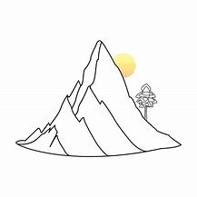 Image result for A Drawing of a Mountain