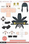 Image result for Paper Doll Template Anime