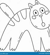 Image result for Scared Cat Outline