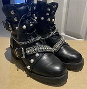 Image result for River Island Quilted Biker Boots