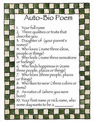 Image result for Autobio Poem