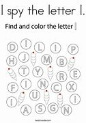 Image result for I Spy the Letter Print Out