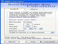 Image result for Metabolic Rate Calculator