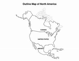 Image result for Printable Map of North America