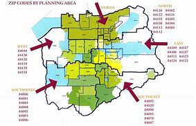 Image result for Salt Lake Zip Code Map