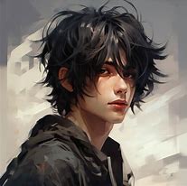 Image result for Cut Anime Boy with Black Hair