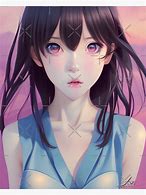 Image result for Anime Girl Purple Dress