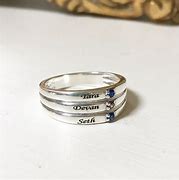 Image result for Mother Rings with Names and Birthstones