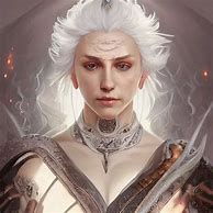 Image result for Dnd White Hair Monk