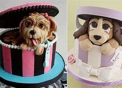 Image result for Simple Dog Cake Design