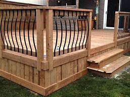 Image result for Deck Fence Cuff