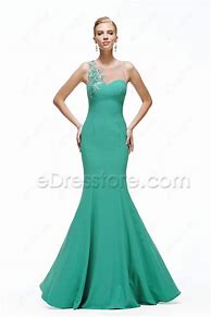 Image result for Green Mermaid Prom Dress