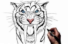 Image result for Sabertooth Tiger Ai Art