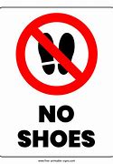 Image result for No Shoes Allowed Sign