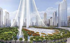 Image result for Dubai Creek Tower Construction Pics