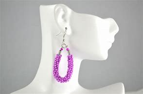 Image result for Beaded Loop Earrings