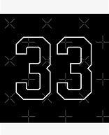 Image result for Black Number 33