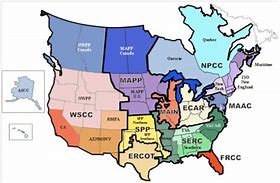 Image result for NERC Regional Map