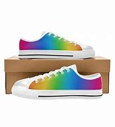 Image result for Rainbow Denim Shoes