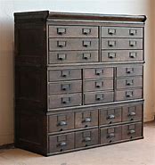 Image result for Wooden Storage Cabinet with Drawers