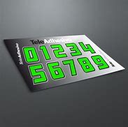 Image result for Green Number Stickers