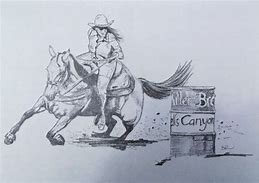 Image result for Lady Barrel Racer Line Drawing