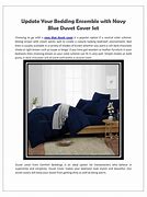 Image result for Navy Blue Duvet Cover