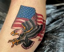 Image result for Eagle Flag Tattoo