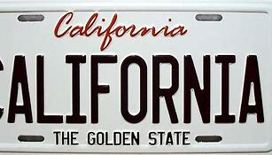 Image result for California State License Plate