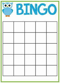 Image result for Blank Bingo Game Template