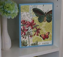 Image result for Decoupage On Wood Plaque