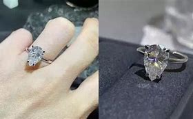 Image result for Handcrafted Pear-Shaped Moissanite Ring