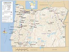 Image result for Oregon On United States Map