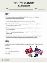 Image result for American Civil War Printable Worksheets