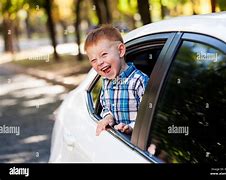 Image result for Boy Funny Face On Car Window