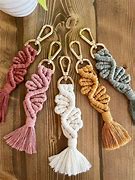 Image result for Macrame Keychain Different Colours